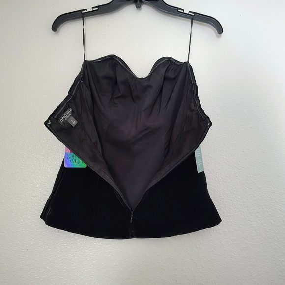 Johnny Wujek for JCPenney Black Velvet Sweetheart Neck Corset Top – Size 5 – NWT - Picture 5 of 10